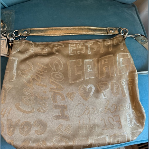 Coach Poppy Storypatch Hobo Swing Bag - Picture 6 of 9